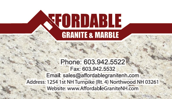 Branding Granite Business Cards