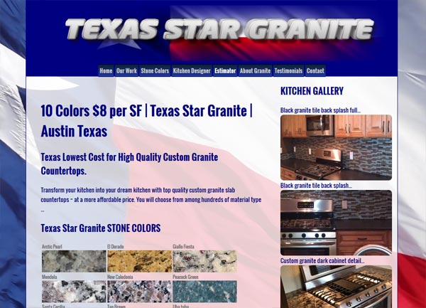 Granite Countertop Website Design