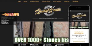 granite countertops website design