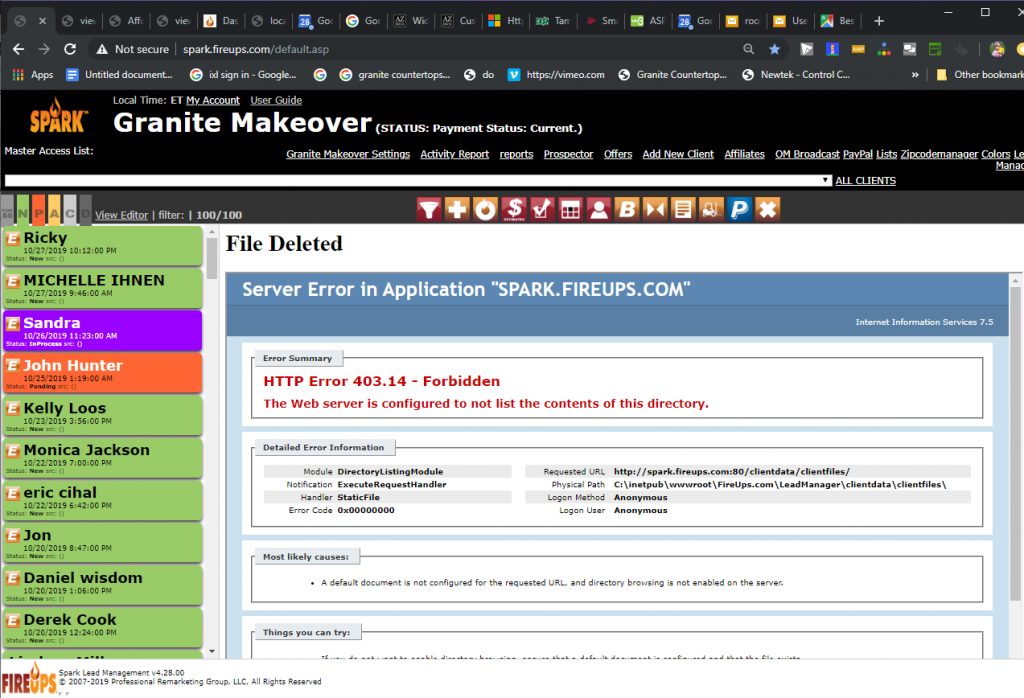 Attached Document Has Been Deleted