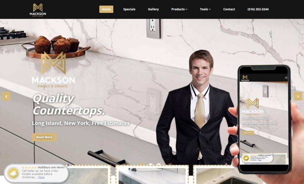 Countertop Website Design from $99/mon